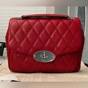 Mulberry Small Darley Shoulder Bag in Scarlet